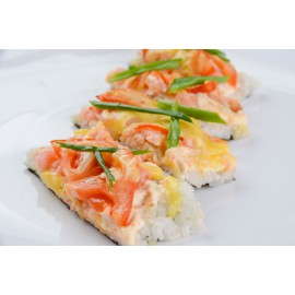 СУШИ-ПИЦЦА С МОРЕПРОДУКТАМИ